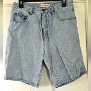 Vintage GreatLand Men's Light Blue Denim Shorts, Size 32